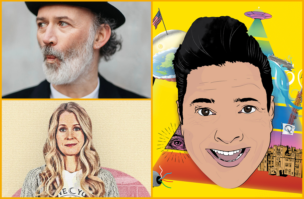 Tommy Tiernan, Lucy Beaumont and Dom Joly